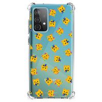 Doorzichtige Silicone Hoesje voor Samsung Galaxy A52 4G/5G Katten Emojis