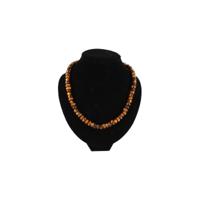 Ketting Tijgeroog facet - 43 cm - bruin - 43 cm