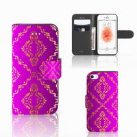 Wallet Case Apple iPhone 5 | 5s | SE Barok Roze - thumbnail