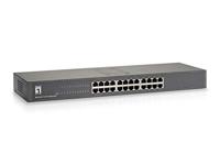 LevelOne GSW-2457 Gigabit Ethernet Switch Netwerkswitch 24 Port 19 inch