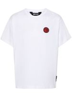 Just Cavalli t-shirt en coton à patch logo - Blanc