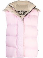 MSGM gilet matelassé à capuche - Rose