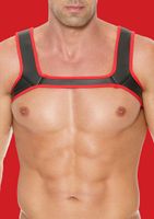 Ouch Puppy Play - Neoprene Harness Size S/M - Red - thumbnail