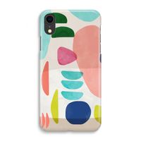 Bold Rounded Shapes: iPhone XR Volledig Geprint Hoesje - thumbnail