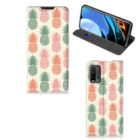 Xiaomi Poco M3 | Redmi 9T Flip Style Cover Ananas - thumbnail