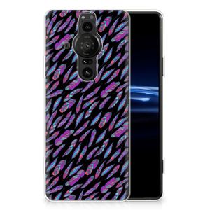 Sony Xperia Pro-I TPU bumper Feathers Color