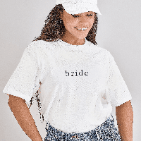 Ginger Ray HEN-153 Size L Bride T-Shirt Wit