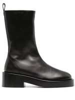 Courrèges bottines en cuir 55 mm - Noir - thumbnail