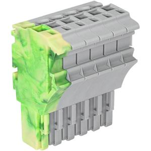 WAGO 2022-106/000-037 Connector, female Groen, Geel, Grijs 50 stuk(s)