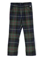 Il Gufo pantalon droit à motif tartan - Vert