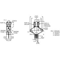 NXP Semiconductors MPX2010DP Druksensor 1 stuk(s) 0 kPa tot 10 kPa Print - thumbnail