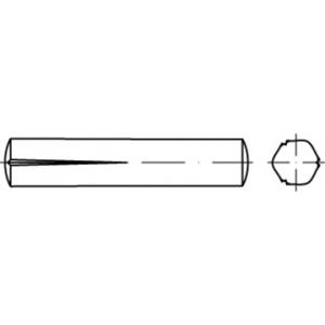 TOOLCRAFT TO-5438586 Conische kerfpaspen 2.5 mm Staal 250 stuk(s)