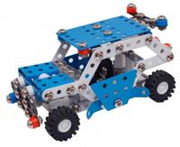 Metal Techno bouwpakket Delta Police 15,5 cm staal blauw/grijs 269 delig