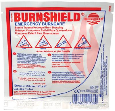 Kompres voor brandwonden, ft 10 x 10 cm Kompres voor brandwonden, ft 10 x 10 cm