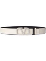 Valentino Garavani ceinture VLogo Signature 30mm à design réversible - Blanc - thumbnail