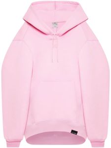 Courrèges robe courte à logo brodé - Rose