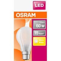 OSRAM 4058075114913 LED-lamp Energielabel E (A - G) B22d Peer 6.5 W = 60 W Warmwit (Ø x l) 60.0 mm x 104.0 mm 1 stuk(s) - thumbnail