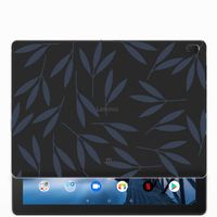 Lenovo Tab E10 Siliconen Hoesje Leaves Blue - thumbnail