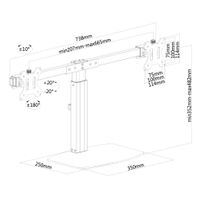 NeoMounts Flat Screen Desk Mount stand - [FPMA-D865DBLACK] - thumbnail