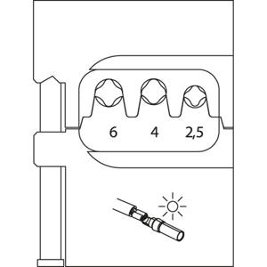 Gedore 8140-23 2078082 Krimpinzetstuk Solar-connectoren 2.5 tot 6 mm²