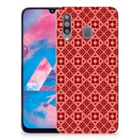 Samsung Galaxy M30 TPU bumper Batik Rood - thumbnail