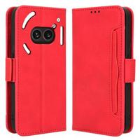 Nothing Phone (2a) Cardholder Series Portemonnee Hoesje - Rood