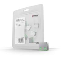 LINDY 40461 - USB-poort slot (10 stuks) zonder sleutel: Code groen
