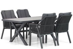 Lifestyle Verona/Crossley 185 cm dining tuinset 5-delig