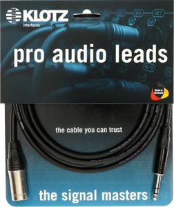 KLOTZ AIS GmbH M1MS1K0200 audio kabel 2 m XLR (3-pin) 6.35mm Zwart