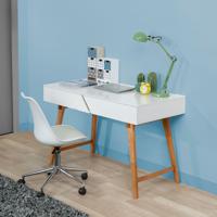 Artistiq Bureau Auro 120 x 60cm, met 2 laden - Wit