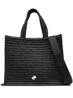 Patou JP shopper met logo applicatie - Zwart