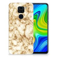 Xiaomi Redmi Note9 TPU Siliconen Hoesje Marmer Goud - thumbnail