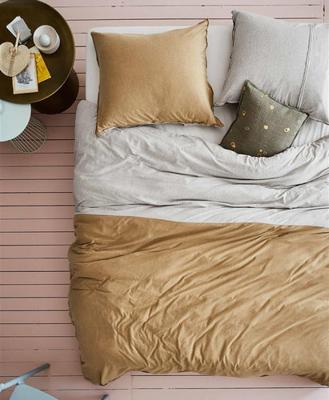 Vtwonen VTwonen dekbedovertrek Comfy Duotone oker