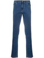 Canali jean skinny à taille basse - Bleu - thumbnail