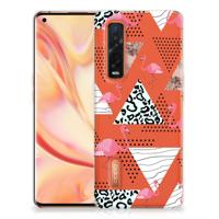 OPPO Find X2 Pro TPU Hoesje Flamingo Triangle