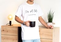 T-shirt mannen wit Achterkant XXL