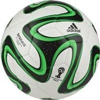 Adidas Voetbal Brazuca Replica Glider wit zwart groen - thumbnail