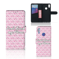 Xiaomi Redmi Note 7 Portemonnee Hoesje Flowers Pink DTMP