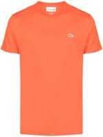 Lacoste T-shirt met geborduurd logo - Oranje