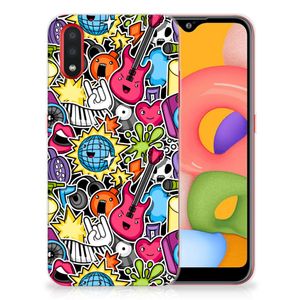 Samsung Galaxy A01 Silicone Back Cover Punk Rock