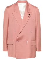 Lardini blazer à boutonnière croisée - Rose