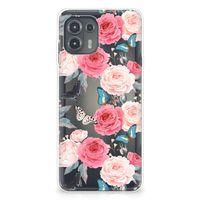 Motorola Edge 20 Lite TPU Case Butterfly Roses