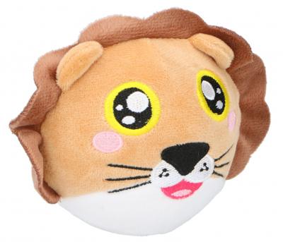 Eddy toys bal knuffelleeuw junior 9 cm pluche bruin