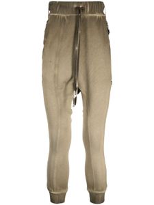 Boris Bidjan Saberi drawstring-waist track pants - Marron