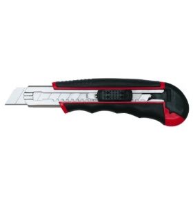 WEDO 78418 Wedo Profi-Cutter, AUTO-LOAD , 18 mm - nr. 78418 zwart/rood 1 stuk(s)