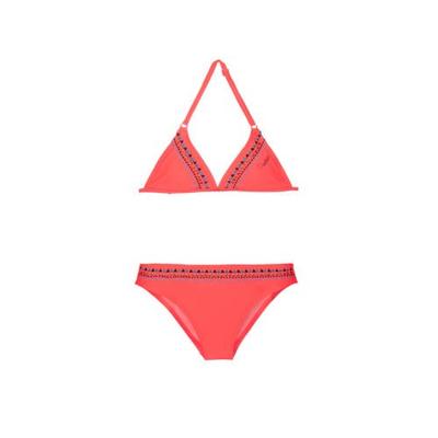 Protest triangel bikini Friska JR met borduursels roze Protest triangel bikini Friska JR met borduursels roze