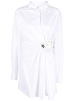 Christopher Esber robe-chemise Folia à ornements - Blanc