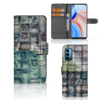 Wallet Case met Pasjes OPPO Reno 4 Pro 5G Spijkerbroeken