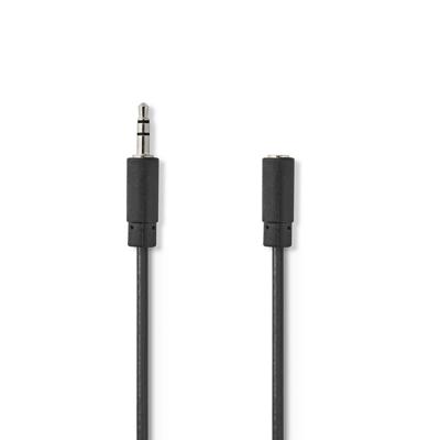 Nedis CAGB22050BK50 Stereo-audiokabel 3,5 Mm Male - 3,5 Mm Female 5,0 M Zwart Nedis CAGB22050BK50 Stereo-audiokabel 3,5 Mm Male - 3,5 Mm Female 5,0 M Zwart