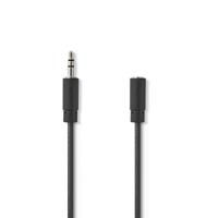 Nedis CAGB22050BK50 Stereo-audiokabel 3,5 Mm Male - 3,5 Mm Female 5,0 M Zwart